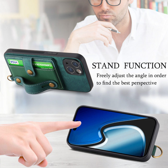 For iPhone 17Air 17 16 15 14 Plus 13 12 11 7 8 XR XS Pro Max w/Lanyard Shockproof Card Wallet Case