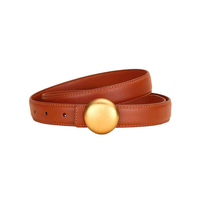 Genuine Leather Belts Black Taupe Khaki Brown Red Business Casual Elegant Versatile Trendy
