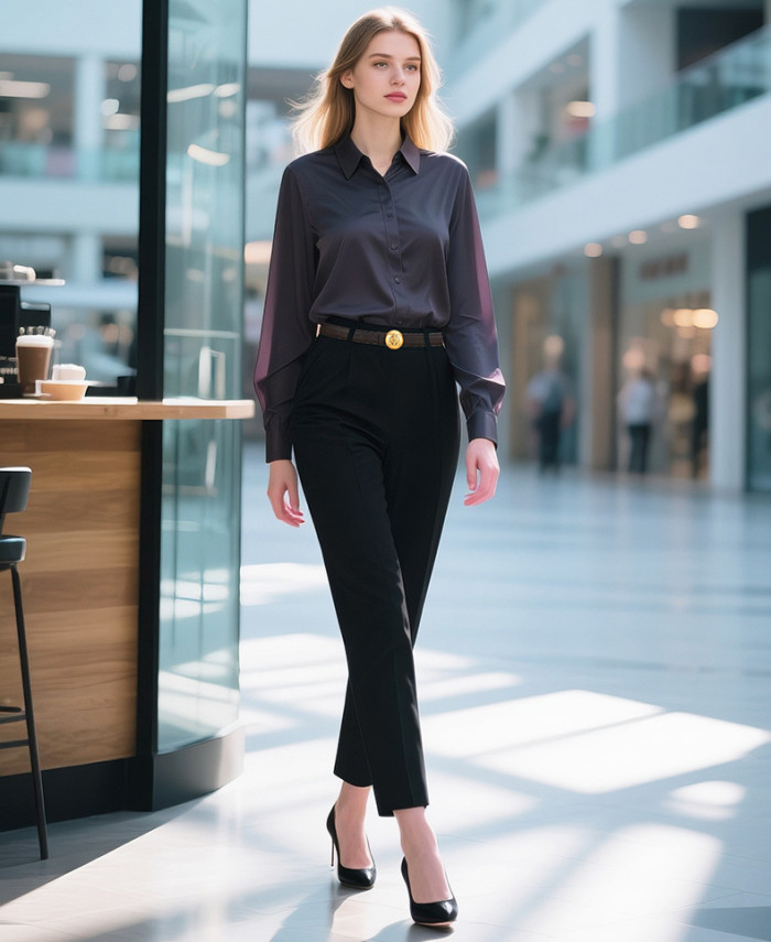 Genuine Leather Belts Black Taupe Khaki Brown Red Business Casual Elegant Versatile Trendy