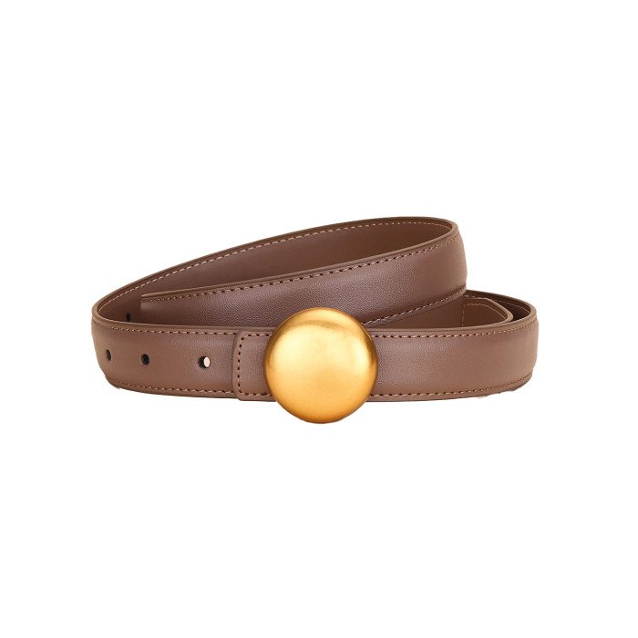Genuine Leather Belts Black Taupe Khaki Brown Red Business Casual Elegant Versatile Trendy