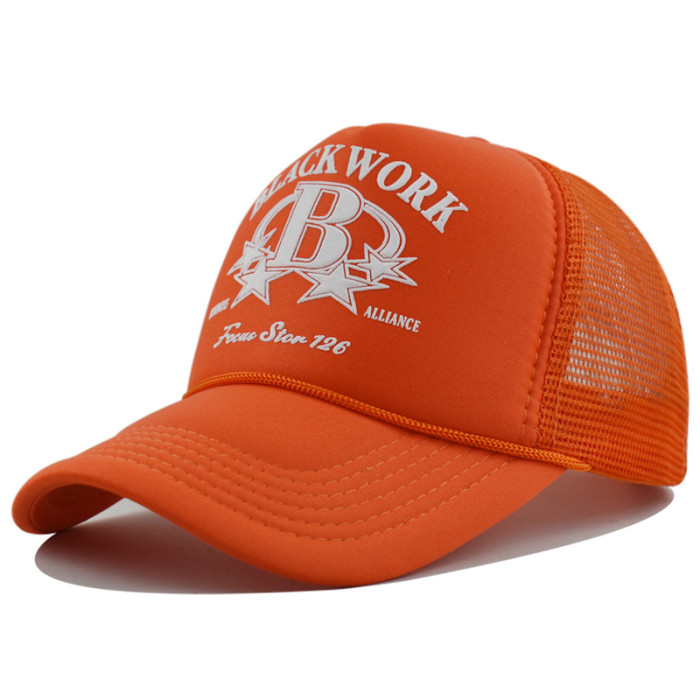 Adjustable Unisex Baseball Cap Fashion Outdoor Trucker Cap Mesh Hat Fashion Casual Sun-Proof Hat