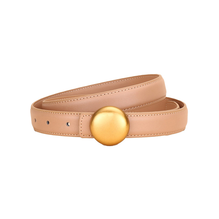 Genuine Leather Belts Black Taupe Khaki Brown Red Business Casual Elegant Versatile Trendy