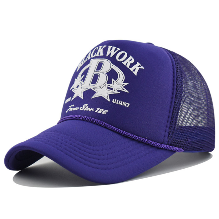 Adjustable Unisex Baseball Cap Fashion Outdoor Trucker Cap Mesh Hat Fashion Casual Sun-Proof Hat