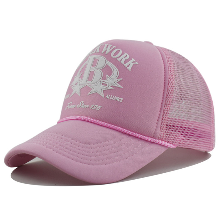 Adjustable Unisex Baseball Cap Fashion Outdoor Trucker Cap Mesh Hat Fashion Casual Sun-Proof Hat