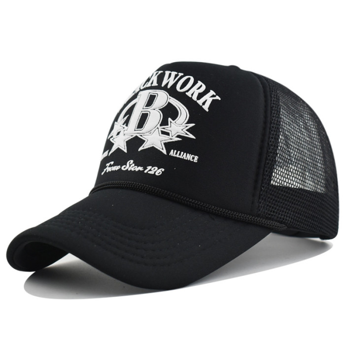 Adjustable Unisex Baseball Cap Fashion Outdoor Trucker Cap Mesh Hat Fashion Casual Sun-Proof Hat