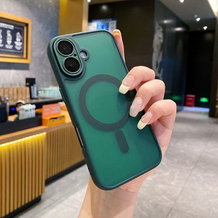 For iPhone 17 Air 16 Pro Max 15 14 13 12 11 Phone Cover Magnetic Lens Protector Shockproof Cover
