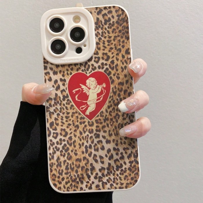 Copy For iPhone 16 Pro Max 15 14 13 12 11 XR XS Phone Case Love Hear Art Fashion Case Shockproof Cover