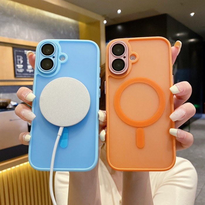 For iPhone 17 Air 16 Pro Max 15 14 13 12 11 Phone Cover Magnetic Lens Protector Shockproof Cover