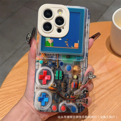 For iPhone 16 Pro Max 15 14 13 12 11 7 XR XS Phone Cover Video Game Pattern Case