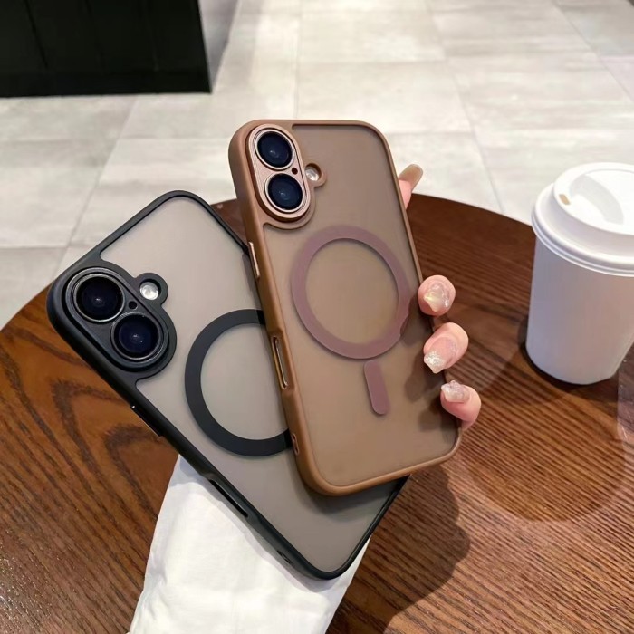 For iPhone 17 Air 16 Pro Max 15 14 13 12 11 Phone Cover Magnetic Lens Protector Shockproof Cover