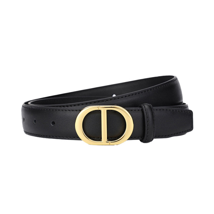 Genuine Leather Belts Jeans Suits Dresses Business Casual Versatile Trendy Black Khaki Caramel