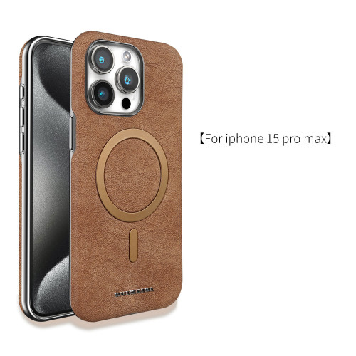 For iPhone 16 Pro Max 15 14 13 12 11 Phone Cover Card Business Leather Magnetic Shockproof Cover
