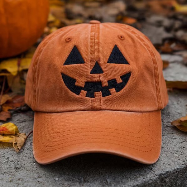 Outdoor Adjustable SunHat Fashion Stylish Hat Outdoor Baseball Cap Pumpkin Halloween 