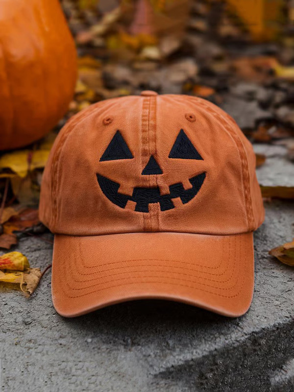 Outdoor Adjustable SunHat Fashion Stylish Hat Outdoor Baseball Cap Pumpkin Halloween 