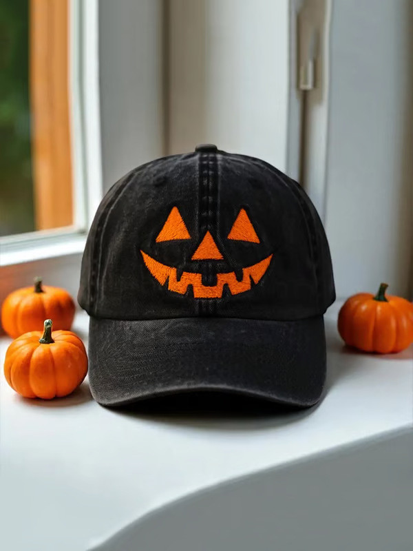 Outdoor Adjustable SunHat Fashion Stylish Hat Outdoor Baseball Cap Pumpkin Halloween 