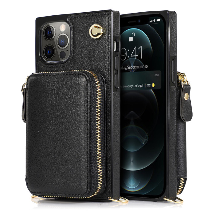 For iPhone 16 15 14 Pro Max Plus 13 12 11 8 Shockproof case Leather Wallet Phone Case