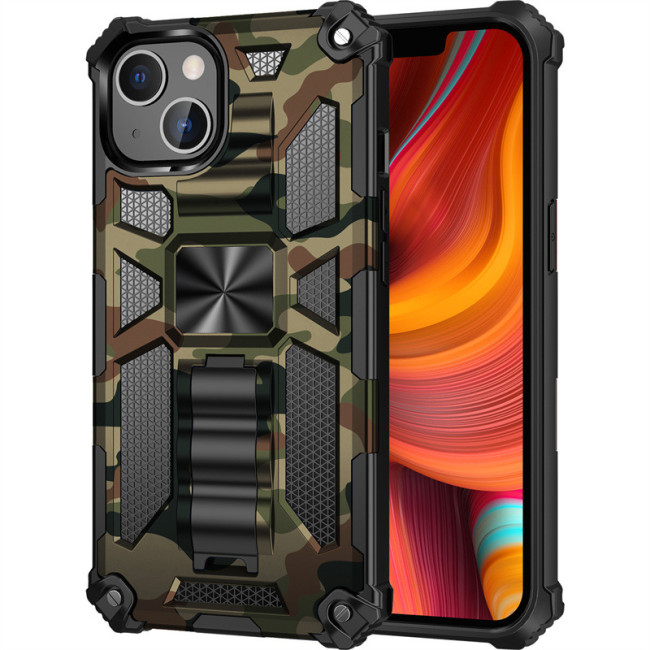 For iPhone 17 Air 17 16 Pro Max 15 14 13 12 11 7 8 XR XS Phone Case camouflage Color Bracket