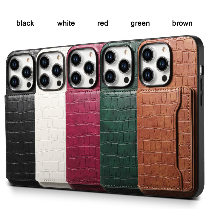 Card Holder Leather Wallet Case For iPhone 16 15 Pro Max14 13 12 11 8 X/Xr/Xsamx