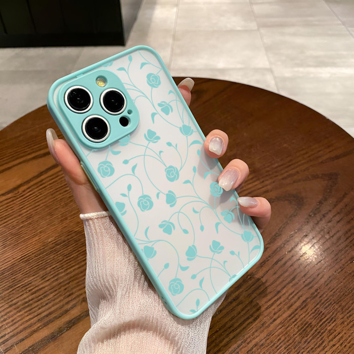 For iPhone 11/12/13/1716/15/14 Skin-Feel Matte Case Full-Coverage Lens & Shockproof Protection phone case