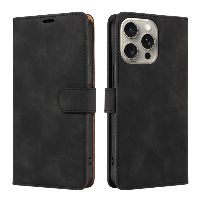 Leather Case For iPhone 16 15 14 13 12 Pro Wallet Phone Cover Card Holder