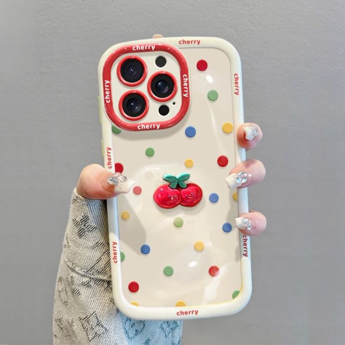 For iPhone 16/15/14/13 12 11 8 7 Pro/Plus/Max Phone Cover Cute Case  w/Lanyard