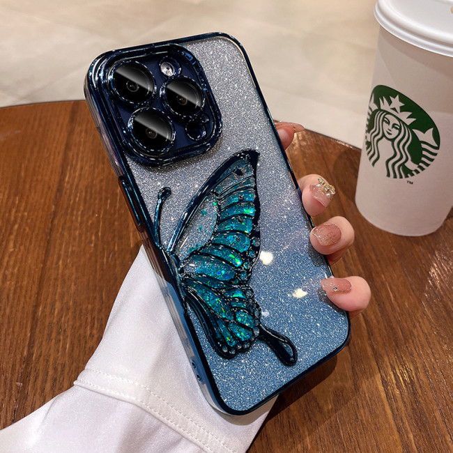 For iPhone 16 15 Pro Max 14 13 12 11 Gradient Shockproof Phone Case Cover