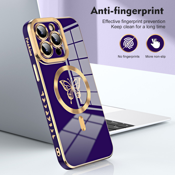 For iPhone 16 Pro Max 15 14 13 12 11 Magnetic Cell Phone Case Shockproof Cover
