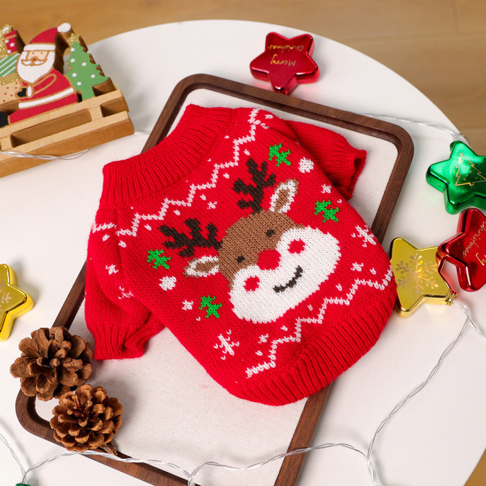 Halloween Warm Pet Clothes Dog Cat Sweater Costume Jumpsuit Puppy Apparel  Autumn Winter