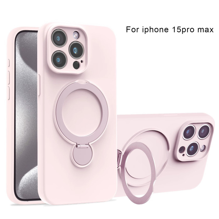 For iPhone 16 15 14 Plus 13 Pro Max Stand Hard Ring Back Cover Magnetic Case