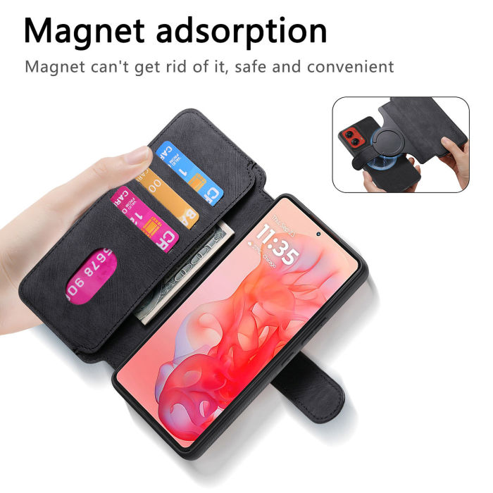 For Motorola Moto G 5G 2024 2025 Edge 50 Business Wallet Flip Leather Phone Case