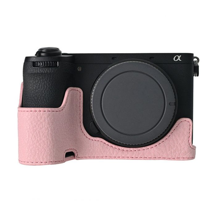 For Sony A6700 Lychee Pattern PU Magnetic Base Black Green Blue