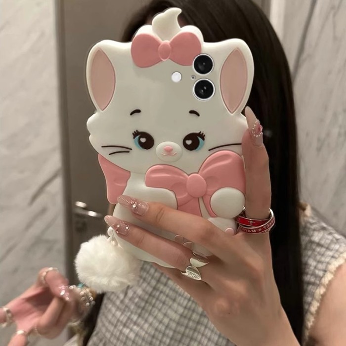 For iPhone 16 15 14 13 12 11 Pro Max 8 7 XR XS Shockproof Cover Cat Protective Phone Case