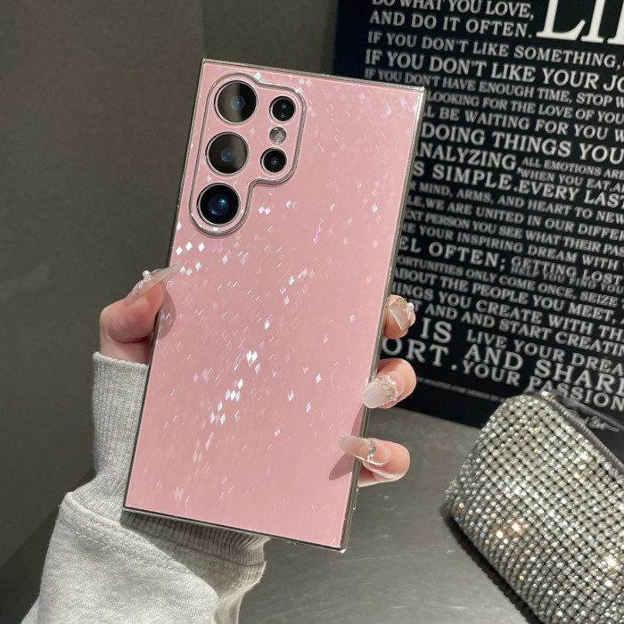 For Samsung S24 S23FE/Ultra/Plus Shiny Bling Fashion Shockproof Phone Case Cover