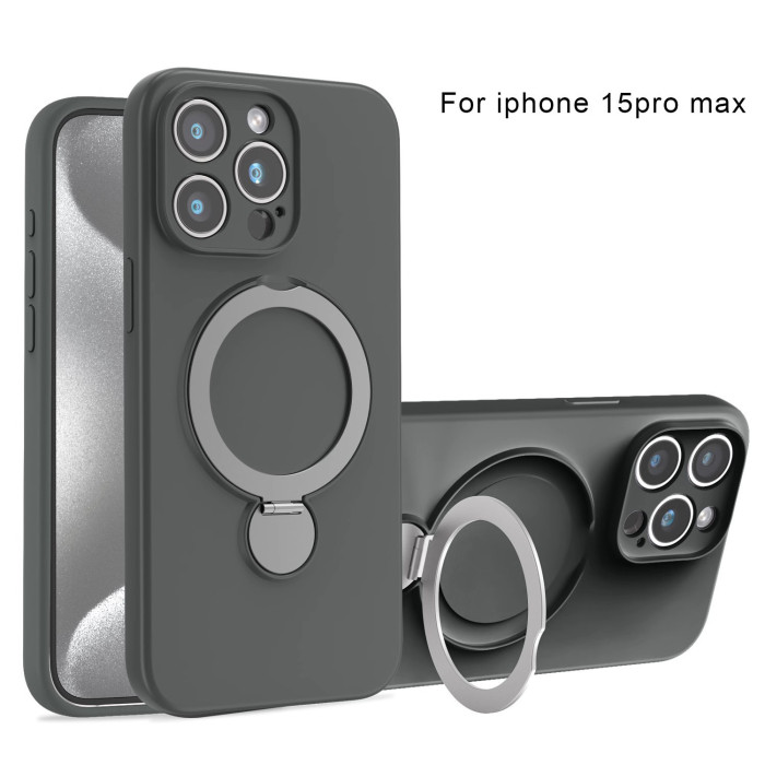 For iPhone 16 15 14 Plus 13 Pro Max Stand Hard Ring Back Cover Magnetic Case