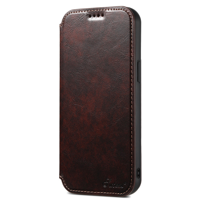 For iPhone 17 air 17 16 15 14 13 12 Pro Max Wallet Magnetic Leather Cover
