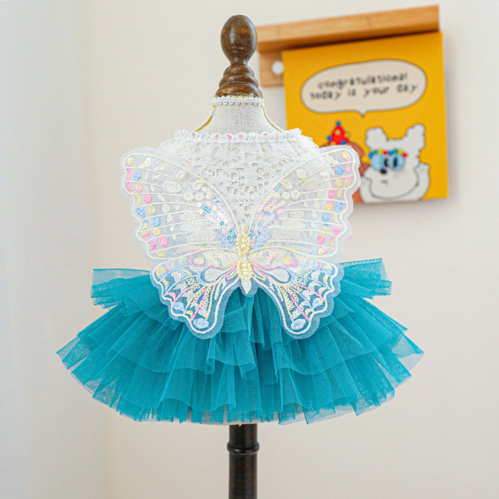 Pet Clothes Dog Cat Clothing Warm Wedding Birthday Dress Skirt Costume Jumpsuit Puppy Apparel