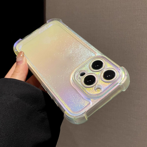 For iPhone 16 15 14 Pro Max Plus 13 12 11 Gradient Clear Phone Case  Transparent Case