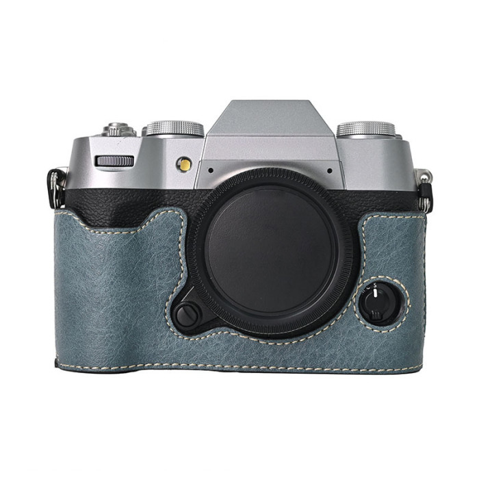 For Fujifilm XT50 Lychee Pattern PU Magnetic Base Black Green Pink