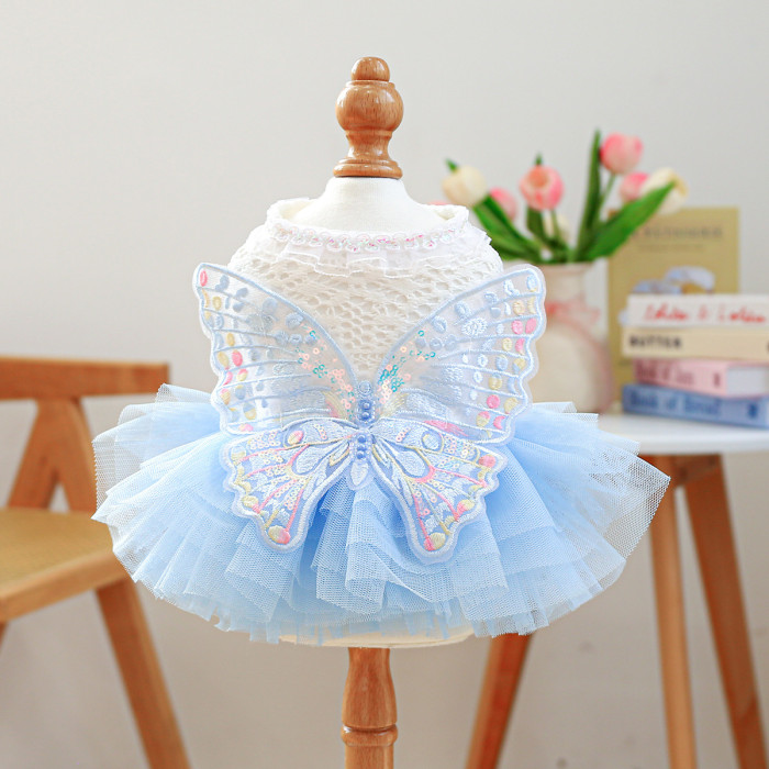 Pet Clothes Dog Cat Clothing Warm Wedding Birthday Dress Skirt Costume Jumpsuit Puppy Apparel