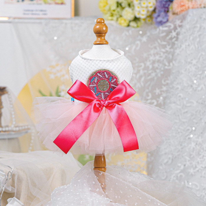 Pet Clothes Dog Cat Clothing Warm Wedding Birthday Dress Skirt Costume Jumpsuit Puppy Apparel