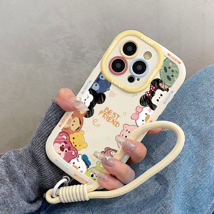 For iPhone 16 Pro Max 15 14 13 12 11 XR XS Phone Cover Shockproof Case w/Lanyard