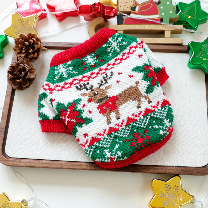 Halloween Warm Pet Clothes Dog Cat Sweater Costume Jumpsuit Puppy Apparel  Autumn Winter