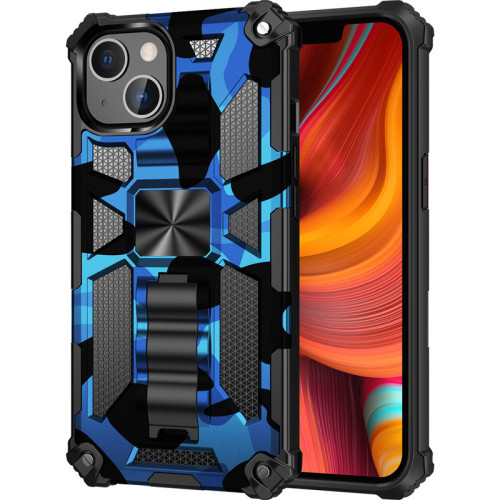 Armor Bracket Phone Case For iPhone 16 15 14 Pro Max Plus 13 12 Shockproof Cover