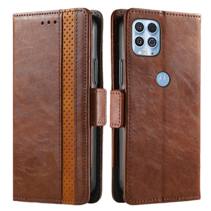 For Motorola Moto G Play 2024 2025 Edge 50 Business Leather Wallet Phone Case 