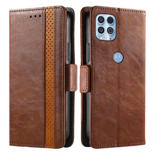 For Motorola Moto G Play 2024 2025 Edge 50 Business Leather Wallet Phone Case