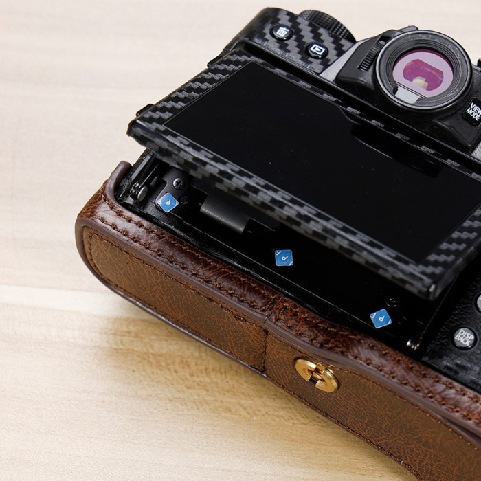 For Fuji XT10 Xt20 Xt30 Xt30ii Camera Base Leather Case Leather bag black brown