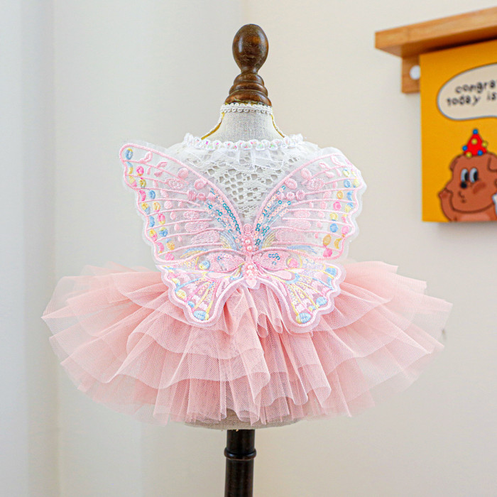 Pet Clothes Dog Cat Clothing Warm Wedding Birthday Dress Skirt Costume Jumpsuit Puppy Apparel