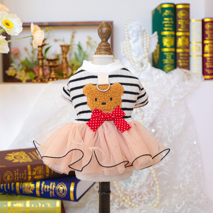 Pet Clothes Dog Cat Clothing Warm Wedding Birthday Dress Skirt Costume Jumpsuit Puppy Apparel