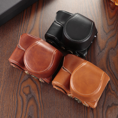 For Sony A7C A6000 A6400 A6100 Zve10 Camera Bag Leather Case Protective Cover