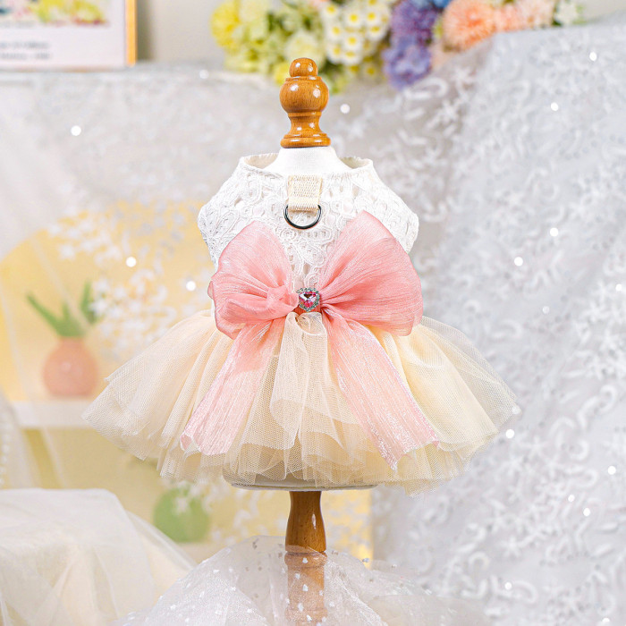 Pet Clothes Dog Cat Clothing Warm Wedding Birthday Dress Skirt Costume Jumpsuit Puppy Apparel